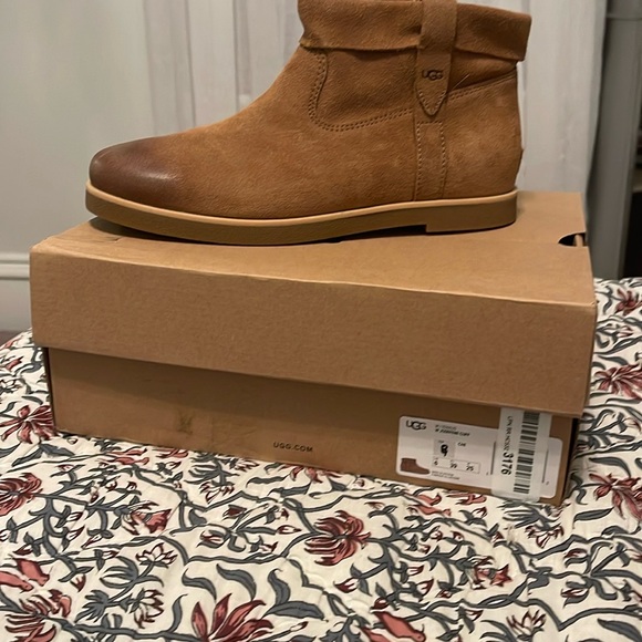 UGG Brown Suede Ankle Boots - Picture 4 of 5